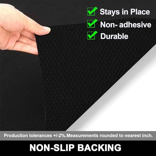 AiBOB Garage Floor Mat, 36 X 50 inches, Oil Spill Mat Under Car, Waterproof Backing Absorbent Pad Protects Floor, Durable, Reusable, Black - size: 50'' X 36''