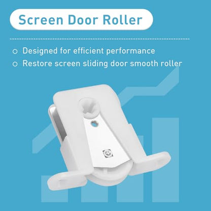 Sliding Screen Door Rollers Replacement Kit Fit for Andersen Part #1274104 (Before 1991) with Adjustable Vertical Height and Durable Sliding Wheels for Replacing Damage Roller Wheels