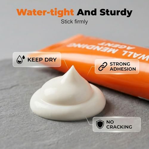 Wall Repair Paste for Cracks and Holes, 2026 New Efficient Drywall Repair Kit with Scraper, Wall Mending Agent for DIY, Portable Drywall Patch Kit for Home Improvement (3)