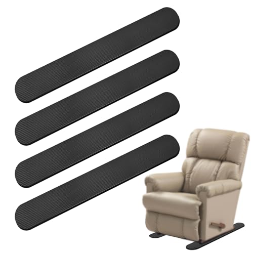 4 PCS 30Inch Non-Slip Furniture Rail Pads for Hardwood Floors and Other Types of Floors, Keeping Recliners, Sofas, Couches, Chairs, and Furniture in Place