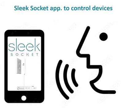 Smart Sleek Socket: Universal Outlet Concealer with Wi-Fi Smart Power Strip - size: 5ft - Smart, style: Inverted Outlet