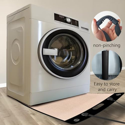 Oversized Large Appliance Slider with Pull Strap,Furniture Moving Slides for Floor Protection Premium Moving Mat for Tile Carpet and Hardwood Floor - size: 49" X 30" Camel