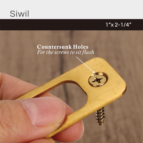 Deadbolt Strike Plate, Round Corner, Solid Stainless Steel, 1" X 2 1/4“, Heavy Duty - 1 Pack, Gold - color: Gold