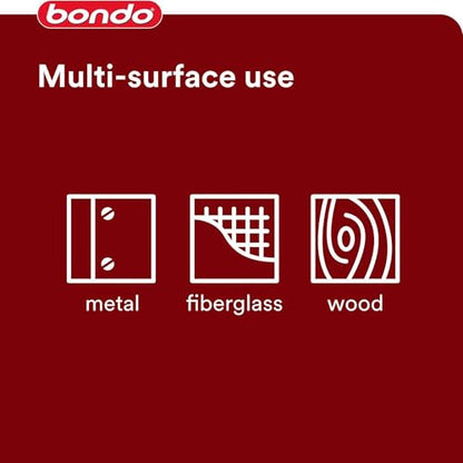 3M Bondo Glazing and Spot Putty 6-Pack, 4.5 oz Tubes, Nitrocellulose Automotive Glazing Putty for Filling Pinholes, Scratches, Minor Dings and Hairline Cracks, Sandable in 20 Minutes - size: 6 Pack
