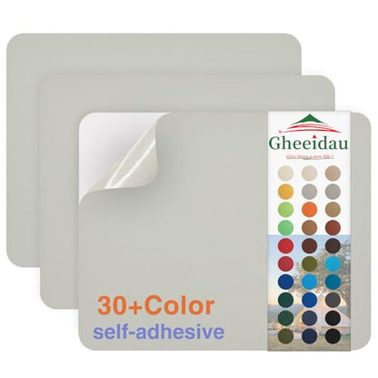 Gheeidau Canvas Repair Patch 9×11 Inch 3Pcs Waterproof Self-Adhesive Fabric Repair Patch for Tents,Boat Cover,Pop Up Canopy,Patio,Bags,Car Seats,Sofas,Furniture Cover(Beige Grey) - color: Beige Grey, size: 9"×11"×3PCS