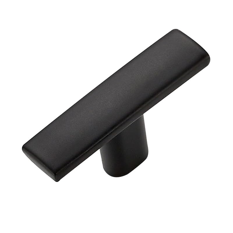 1 Pack Black Cabinet Knobs - Curved Cabinet Pulls Matte Black Knobs for Kitchen Drawer Solid Dresser Hardware 1-3/4 Inch Length Single Hole - color: Matte Black, size: 1 Pack, style: Curved
