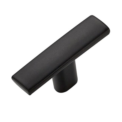 1 Pack Black Cabinet Knobs - Curved Cabinet Pulls Matte Black Knobs for Kitchen Drawer Solid Dresser Hardware 1-3/4 Inch Length Single Hole - color: Matte Black, size: 1 Pack, style: Curved