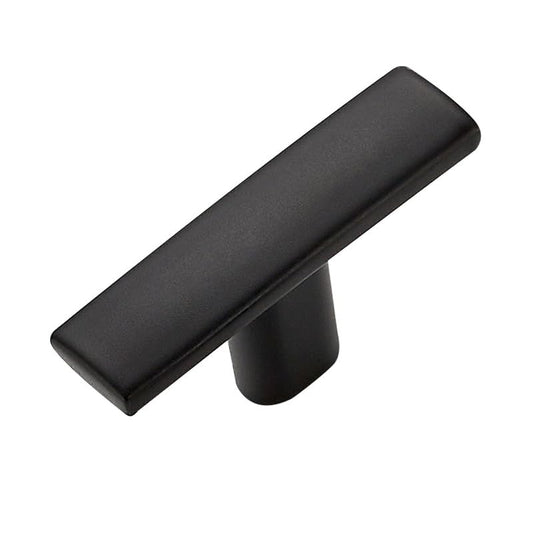 1 Pack Black Cabinet Knobs - Curved Cabinet Pulls Matte Black Knobs for Kitchen Drawer Solid Dresser Hardware 1-3/4 Inch Length Single Hole - color: Matte Black, size: 1 Pack, style: Curved