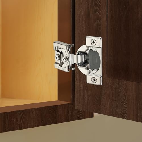 10 Pack (5 Pairs) 5/8" Overlay Soft Close Cabinet Hinges, Satin Nickel Stainless Steel Concealed Hinges with 3D Self-Closing for Face Frame Doors & Kitchens - size: 5/8 inch overlay