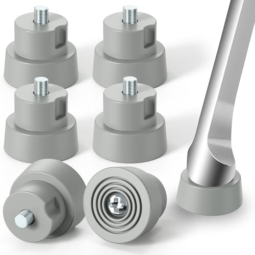 6-Pack Door Stopper Replacement Rubber Tips, Heavy Duty Kickdown Door Stop Tips Repair Set for Kickdown Drop Down Door Stop Holder Ribbed Rubber Foot Door Stop Tips - style: G-6Pc-D