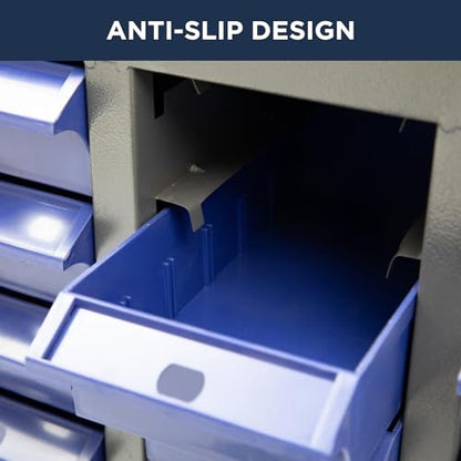 biosp 100 Drawers Bolt and Nut Tool Storage Cabinet Parts Cabinet Hardware Organization Shelves Bolts Bin Tool with ABS Material Drawer Label Stickers for Tool Hardware Storage, Grey - size: 100 Drawers Parts Cabinets