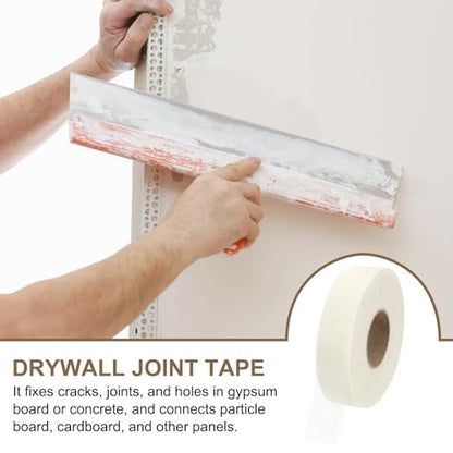 PATIKIL Drywall Repair Mesh Tape, 2 inch x 328 ft Fiberglass Repair Patch Self-Adhesive Dry Wall Joint Tape 10 Mesh Wall Hole Crack and Seam Patch, White - size: 2 inch x 328 Feet
