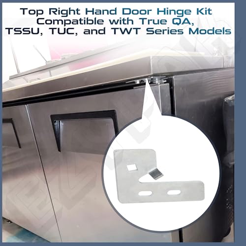 Refrigerator Door Hinge Cartridge Kit - Fits 870837 Right - Heavy Duty Metal Replacement Parts with Complete Matching Screws - Easy Install Hinge Doctor Solution