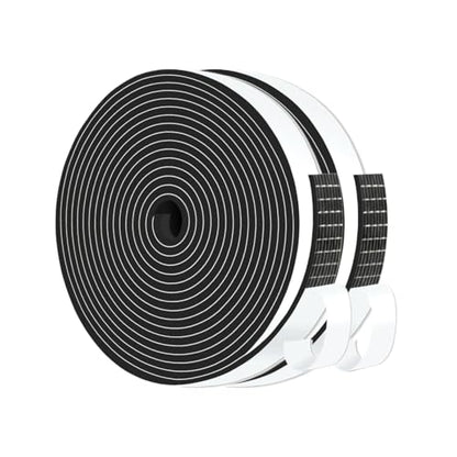 Weather Stripping,Weather Stripping Door Seal Stripping,Strong Adhesive, Lightproof, Soundproof Foam,Door Seal Strip for Door Frame,Window Frame,Sliding Door (Black, 1/2 in x 1/8 in x 26Ft) - size: 1/2 In x 1/8 In x 26Ft
