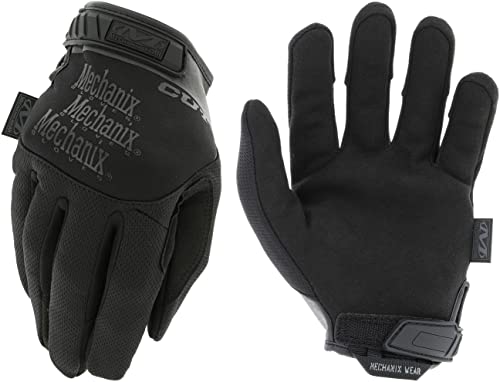 Mechanix Wear: Tactical Specialty Pursuit D5 Cut Resistant Covert Work Gloves (Large, All Black) - size: Large