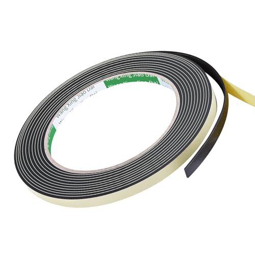 1 Rolls Weather Stripping Door Seal, 4m/13.12Ft L x 5mm W x 3mm T Sealing Foam Tape for Doors Window Automobile, Shockproof Soundproof High Density Adhesive Foam Tape - size: 1pcs 3mm×5mm×13.12Ft(T×W×H)