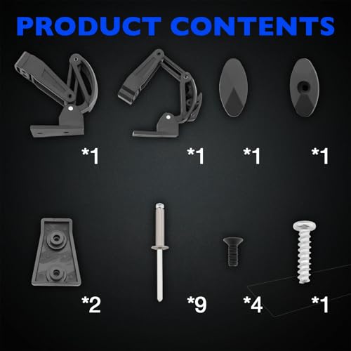 2206609 Clear Window Latch Hardware, Compatible with Polaris Pro XD (Full-Size Gas/Diesel, Crew Gas/Diesel) 2023-2026, Fit# Ranger Doors 2882188, 2882901, 2883229