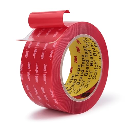 Double Sided Tape Heavy Duty Mounting Tape 2" x 13.8Ft Made of 3M 4910 Clear Strong Adhesive for Waterproof Foam Tape for Home Office Car Decorative Materials and Trims - color: Transparent, size: 2" X 13.8ft
