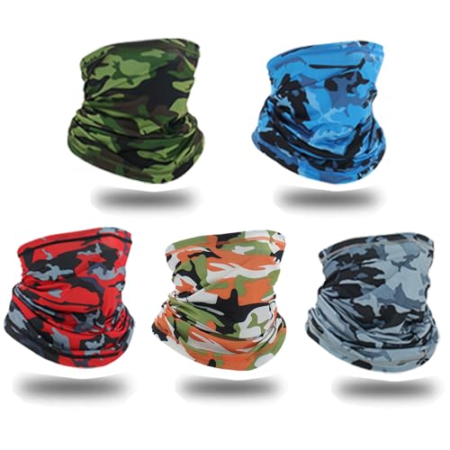 Ezovino Neck Gaiter Face Mask,Sun Cooling Scarf,Balaclava Bandana Cover for Men Women - color: Multicoloured 15