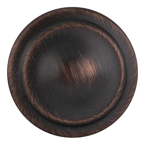 BRIXWELL BXR30904ORB-XCP10 Modern Transitional Round Cabinet Knob for Kitchen and Cabinet Hardware Oil Rubbed Bronze - Pack of 10