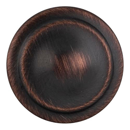 BRIXWELL BXR30904ORB-XCP10 Modern Transitional Round Cabinet Knob for Kitchen and Cabinet Hardware Oil Rubbed Bronze - Pack of 10