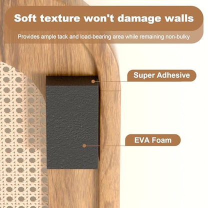 Headboard Stoppers，25Pcs Furniture Pads，10Pcs(0.6" Thick) + 15Pcs(0.2" Thick) EVA Foam Headboard Stoppers for Wall, from Chair BackFurniture Bed to Prevent Sliding BumpersGap Filler, Protect Walls. - size: black