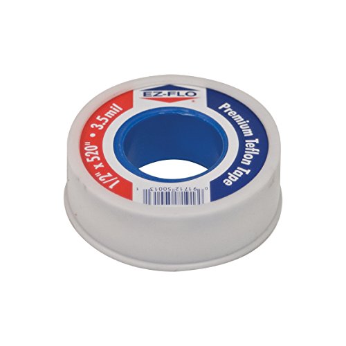 Eastman 1/2 Inch x 520 Inch Teflon Pipe Thread for Gas Lines, 3.5 mil, 50013 - size: 1/2 in. x 520 in.
