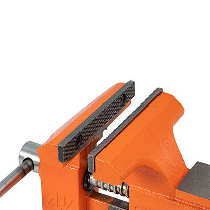 Pony Tools 24545 4-1/2in. Light Duty Bench Vise with Swivel Base, Orange