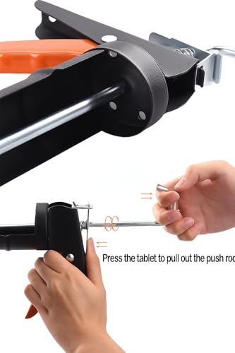 ADAK - Professional Caulking Gun, 10:1 Thrust Ratio, Caulking Gun No Drip, Hand Tool for Silicone & Sealant Application, Smooth Pressure Caulk Gun, Caulking Gun Tool - color: Black