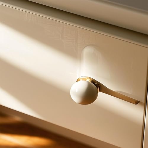 KEILEOHO 25 Pack Ceramic Cabinet Knobs, 1.26Inch/32mm White Drawer Knobs with Screws, Round Drawer Dresser Knob Pulls, White Cabinet Knob for Dresser, Door, Kitchen - size: 25 PCS
