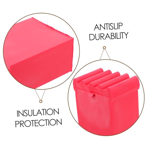 DOITOOL 2pcs Ladder Non-Slip Rubber Feet Covers Anti-Slip Ladder Pads for Safety and Stability Sturdy Foot Protectors for Home and Construction