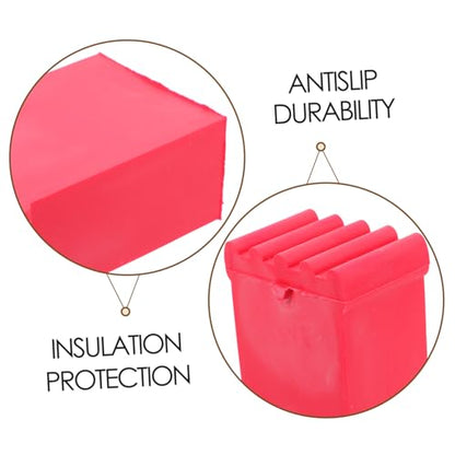 DOITOOL 2pcs Ladder Non-Slip Rubber Feet Covers Anti-Slip Ladder Pads for Safety and Stability Sturdy Foot Protectors for Home and Construction
