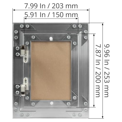 6" x 8" Waterproof Drywall Access Panel, Tileable and Paintable Ceiling and Wall Access Panel for Drywall, Wire Cover for Wall Covering Panels, Push to Open, Flush-Mount Wall Hole Cover - size: 6" X 8"