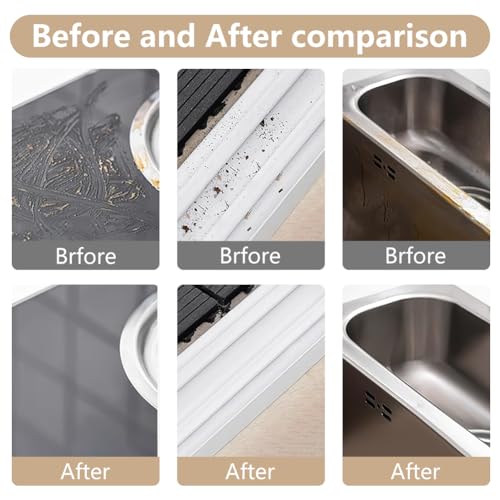 2 in 1 Groove Cleaning Brush, Window Track Cleaning Tools, Multifunction Window Track Cleaner with Hard Bristle and Hidden Scraper, Crevice Brush for Sliding Door Track, Window Seal, Sill (Max) - color: Max