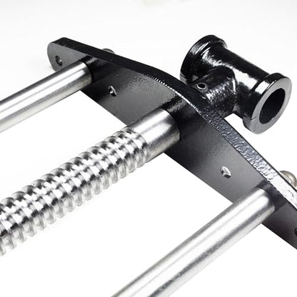 HFS(R) 9 Inch Woodworking Bench Vise, Heavy Duty Front Screw Vise for Workbench Chrome plating Leg Vise Hardware Woodworking with Mounting Screws - size: 9"