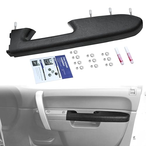 22818470 Front Right Passenger Side Armrest Repair Kit Fit for Chevy Silverado/GMC Sierra 1500 2500HD 3500HD 2010–2014 - color: Black/Ebony, size: Passenger Side