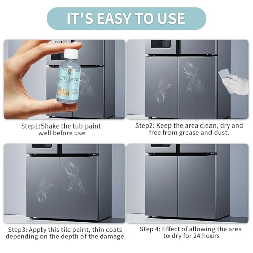 YOA Gray Multi-Purpose Touch Up Paint, Suitable for Household Appliances Such as Refrigerators, Dryers, Microwaves, Etc, And Can Also Be Used For Wall, Wood, And Floor