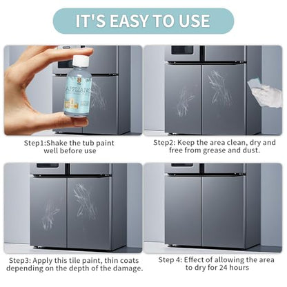 YOA Gray Multi-Purpose Touch Up Paint, Suitable for Household Appliances Such as Refrigerators, Dryers, Microwaves, Etc, And Can Also Be Used For Wall, Wood, And Floor