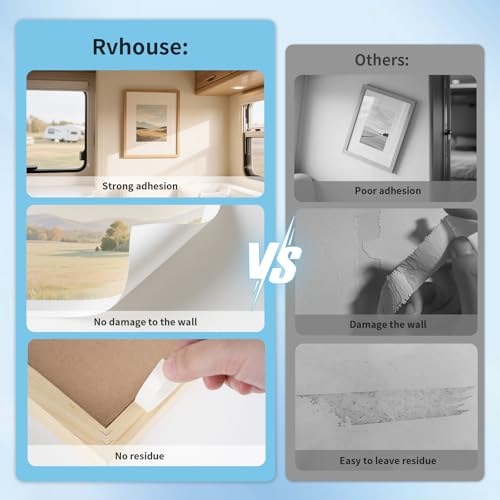3M 1600T Double Sided Tape, PE Foam Tape 0.39" x 18 Ft White Removable Strong Adhesive No Residue for RV Picture Hanging, Posters Frames Wall Decor Indoor & Outdoor Use - size: 0.39" x 18Ft