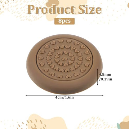 8 Pcs Rubber Feet for Cutting Board, Non-Slip Cutting Board Stabilizer Pads Self-Adhesive Waterproof Noise-Reducing Silicone Bumper Pads for Furniture Electronics