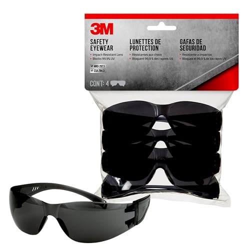 3M Reader Safety Glasses and Lens - color: Gray, size: 4 Pack