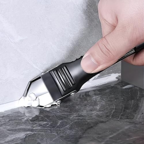 5 in 1 Silicone Caulking Grout Removal Sealant Finishing Tool Adhesive Residue Scraper Seam Repair Kit for Kitchen Bathroom