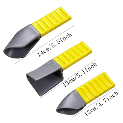 3-IN-1 Professional Caulking Tool Kit, Sealant Scraper & Grout Removal Tool Set with Multi-Size Scrapers, Drywall Repair, Wallpaper Removal & Bathroom Caulk Finishing