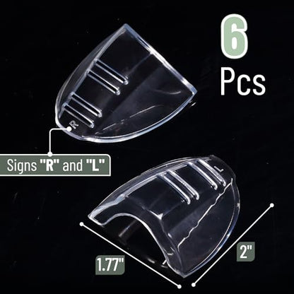 UNCO- Safety Side Shields for Glasses, 2/4/6/10/12/16/20/24/30/32 pcs, Safety Glasses Side Shields for Eyeglasses - style: 6 Pcs