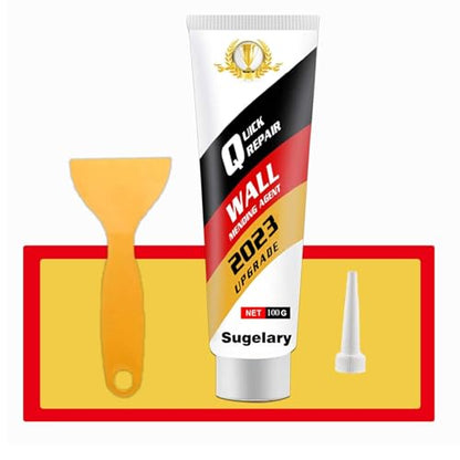 Sugelary Drywall Patch Repair Kit with Scraper, Wall Spackle Repair Paste, Wall Mending Agent Quick and Easy Solution to Fill the Holes for Home Wall, Plaster Dent Repair and Wood Scratch Repair - color: 1 Pack