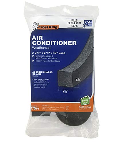THERMWELL Frost King AC43H Air Conditioner Weatherseal Tape, 2-1/4 by 2-1/4 by 42-Inch - size: 2-1/4" W, 2-1/4" T, 42" L, Dark Gray