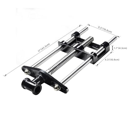 HFS(R) 9 Inch Woodworking Bench Vise, Heavy Duty Front Screw Vise for Workbench Chrome plating Leg Vise Hardware Woodworking with Mounting Screws - size: 9"