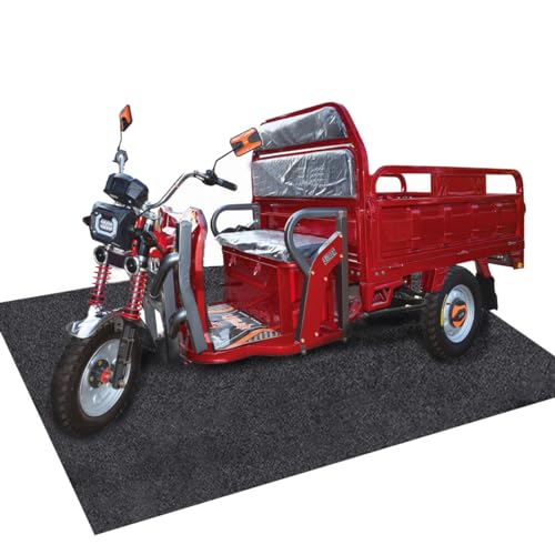 Garage Floor Matting 6.6x8.5 Feet Oil Absorbent Large Rubber Mat Waterproof Rubber Backing Layer Golf Cart Garage Mat Protects Floor from Spills Stains Oil Drip Pan for Under Car (6.6x8.5 Feet) - size: 6'7" x 8'6" (Rectangular)