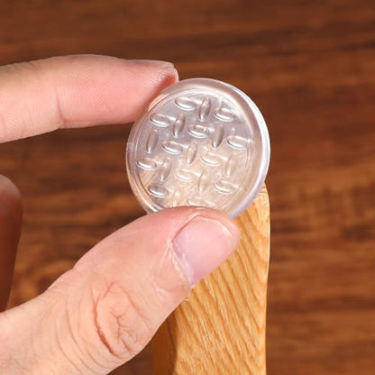 8 Non Slip Furniture Grippers Pads Transparent Round Furniture Rubber Grippers Prevent Sliding for Hardwood Floor Laminate Tile Carpet Protect Couches Chairs Tables Reducing Scratch Proof Floor