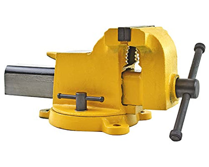 Yost Vises 906-HV 6" High-Visibility Heavy Duty Steel Bench Vise, Yellow - size: 6", style: High-Visibility Heavy Duty
